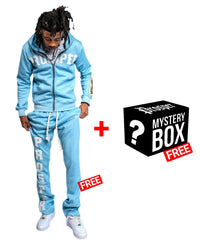 LIGHT BLUE JACKET + FREE PANTS = FREE ITEM