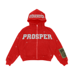 "FIRE RED" ZIP UP