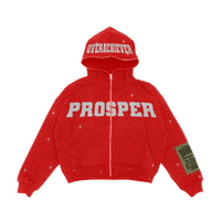 "FIRE RED" ZIP UP