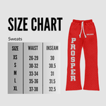 "FIRE RED" SWEATS