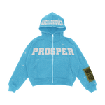 "LIGHT BLUE" ZIP UP