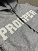 "GRAY" ZIP UP