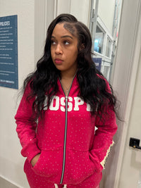 "PINK" ZIP UP