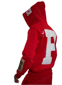 "FIRE RED" ZIP UP
