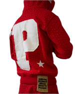 "FIRE RED" ZIP UP