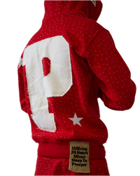 "FIRE RED" ZIP UP