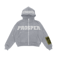 "GRAY" ZIP UP
