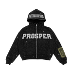 "BLACK" ZIP UP